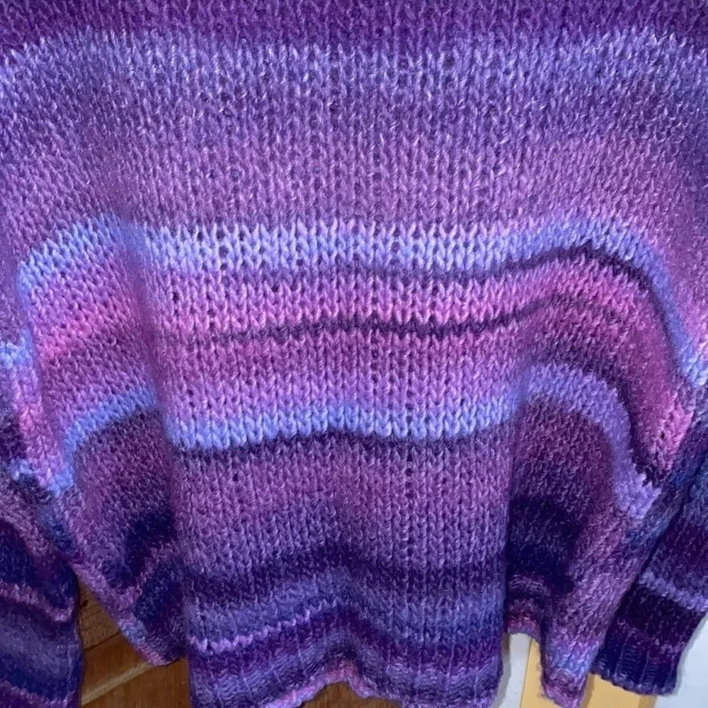 Berretti Purple Pink Wool Blend Sweater Size Medium - Picture 7 of 7